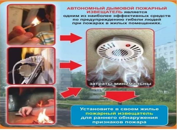 Автономный пожарный извещатель поможет предотвратить беду.