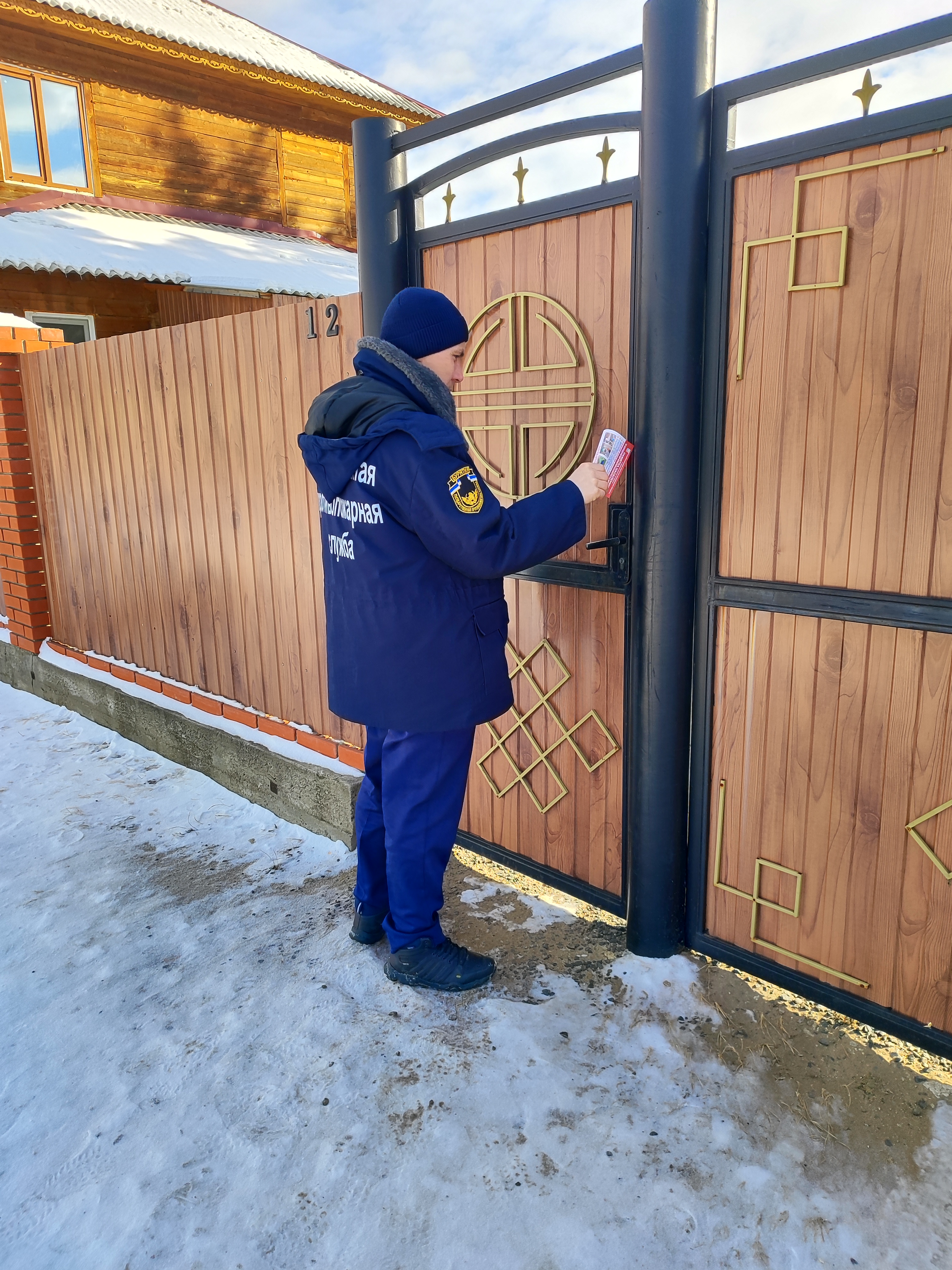 Проведение подворового обхода в г. Кяхта.