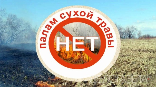 Сжигание сухой травы и мусора опасно.