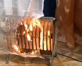 Самодельный обогреватель - источник пожара. Самодельный обогреватель - источник пожара.