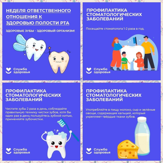 17-23 марта – Неделя ответственного отношения к здоровью полости рта (в честь Всемирного дня здоровья ротовой полости 20 марта). 17-23 марта – Неделя ответственного отношения к здоровью полости рта (в честь Всемирного дня здоровья ротовой полости 20 марта).